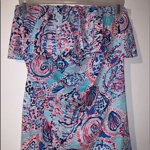 Lilly Pulitzer strapless top